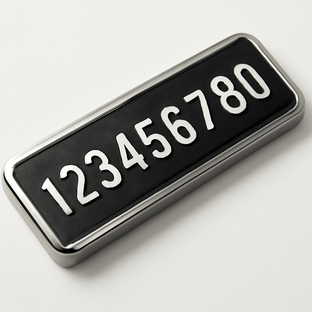 컬러풀 디자인 주차번호판